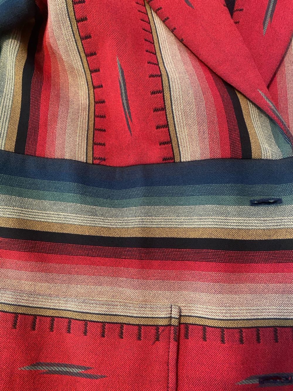 DIVision OF Sharon YOUNG Striped Southwestern Blazer Pine Cove - Picture 10 of 10
